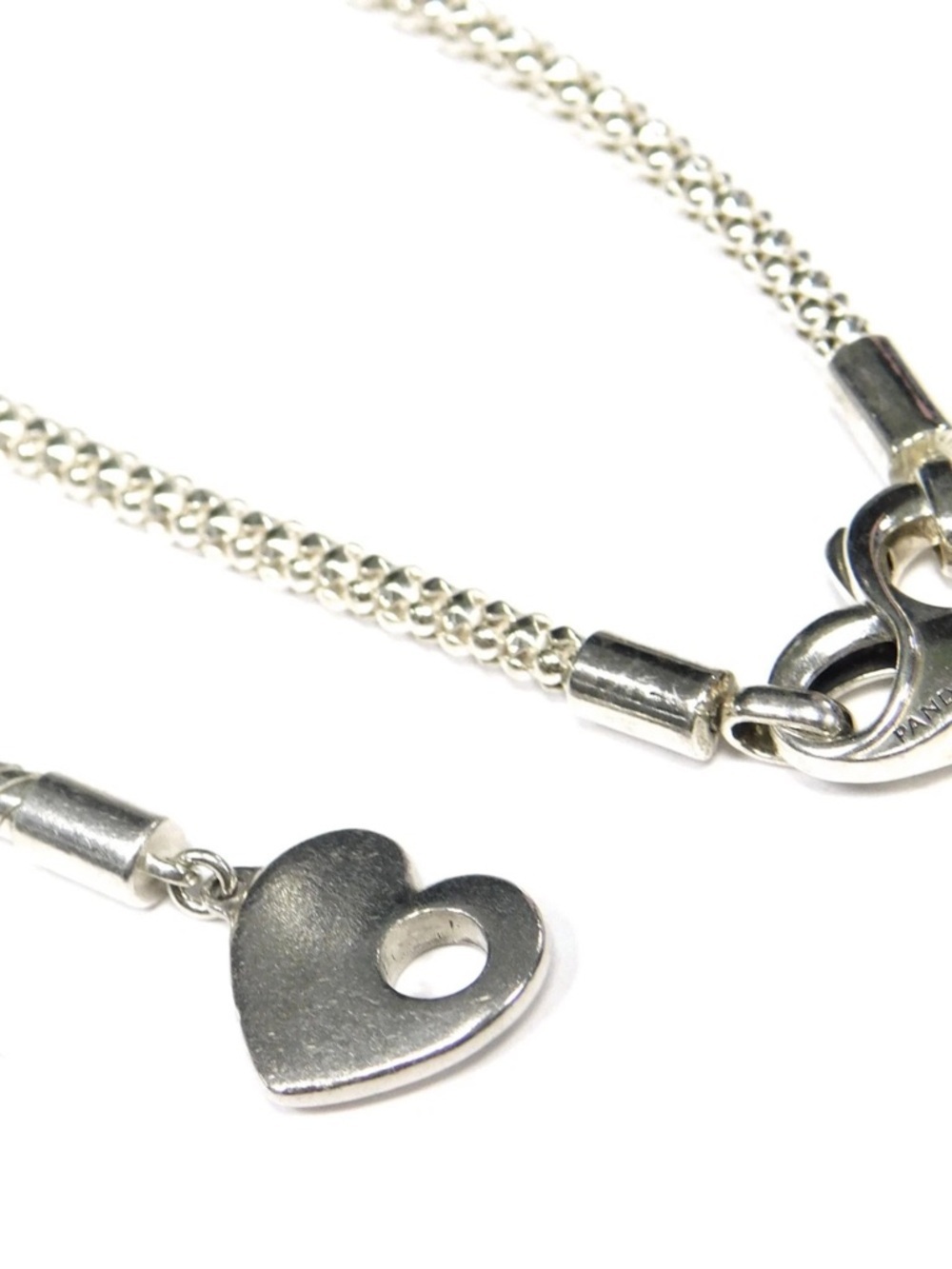 Pandora Silver Heart Pendant Necklace